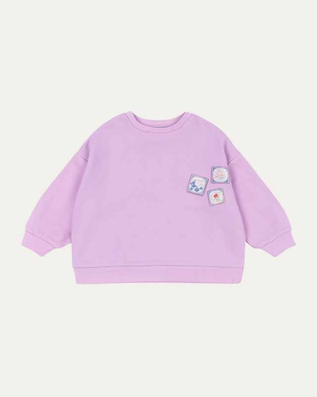 Rosie H-W x Girl's Letter Stamp Sweatshirt, Size 12M-8